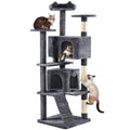 70in Multi-Level Cat Tree with Sisal Scratching Posts V6183