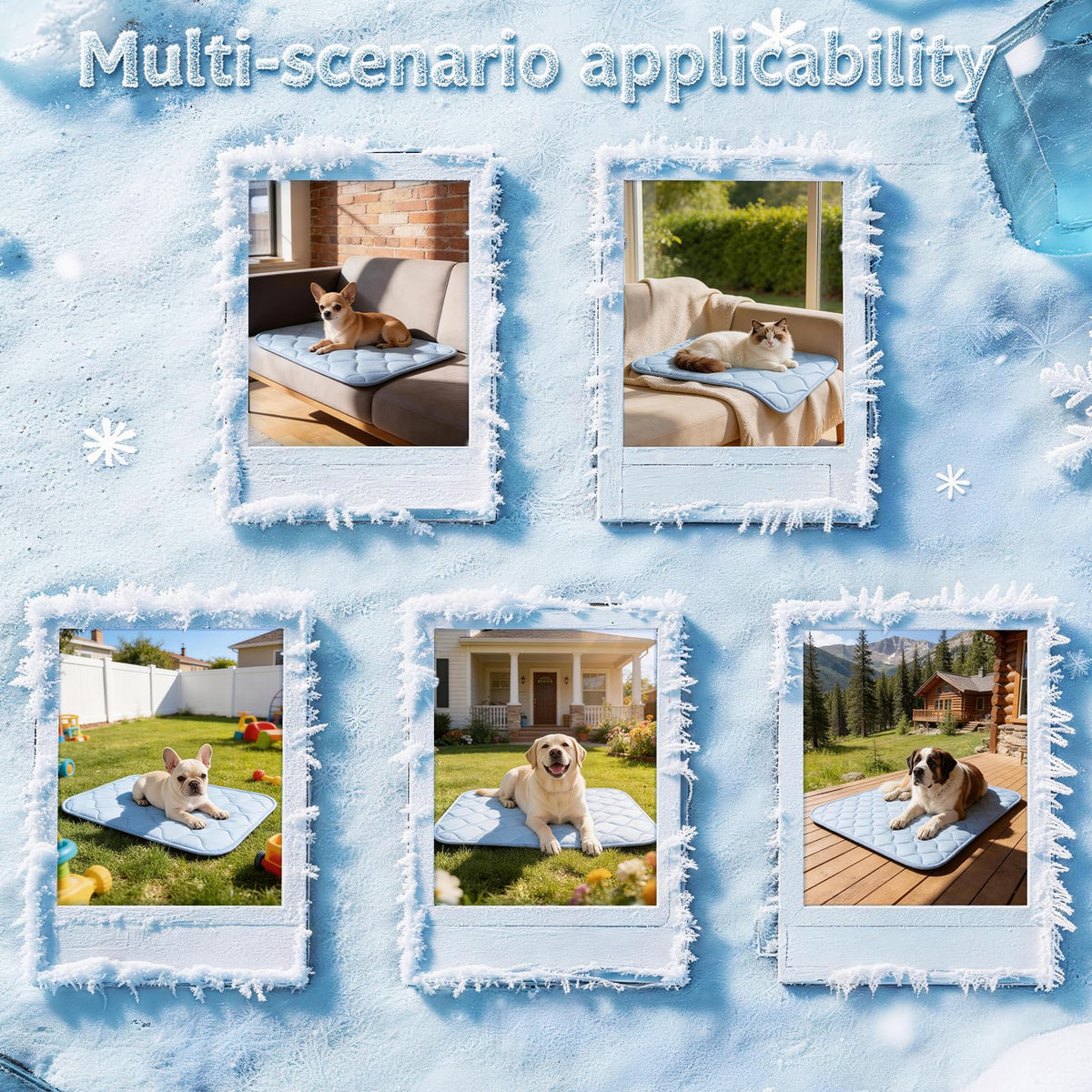 Ice Silk Waterproof Cooling Pet Mat U599