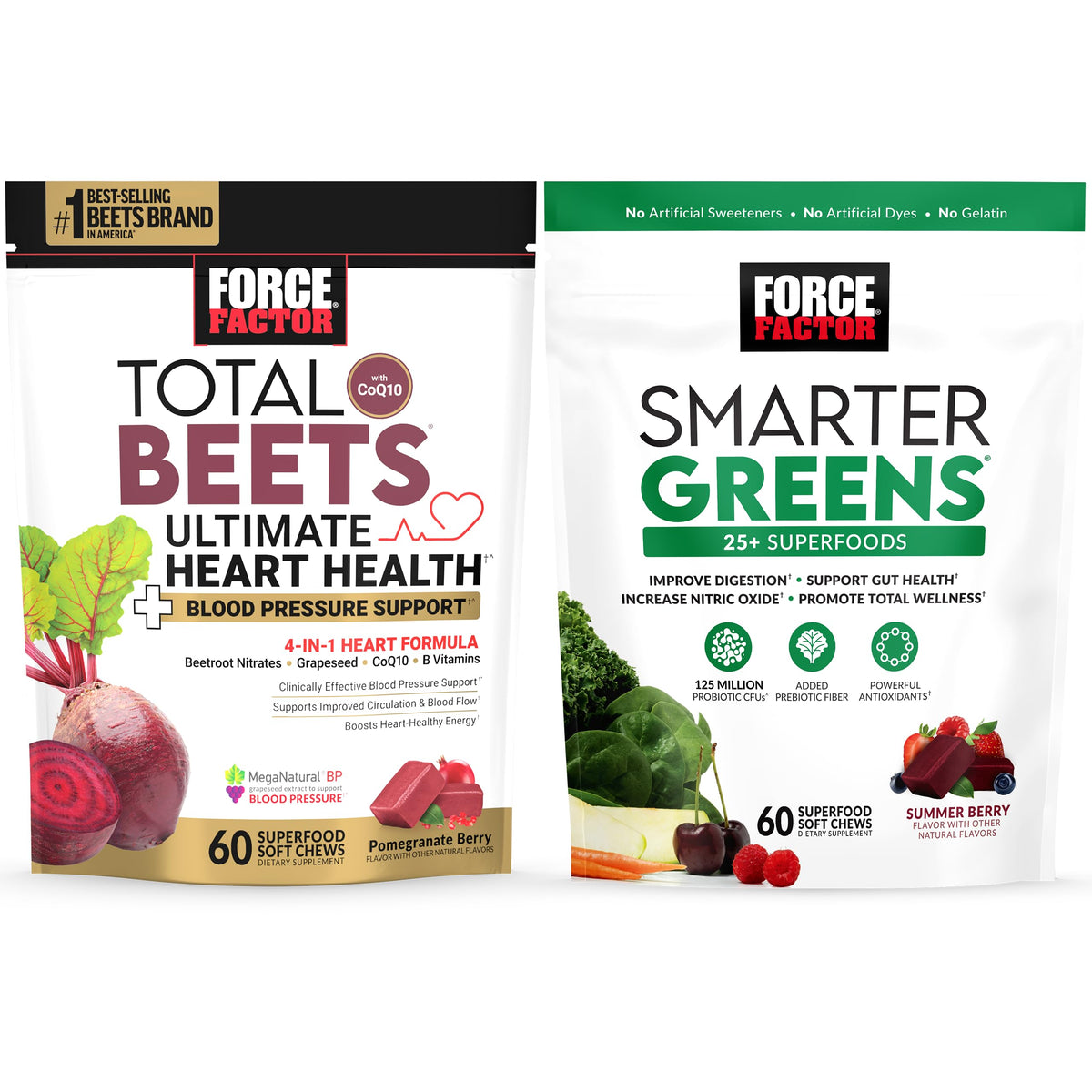 Total Beets Heart Health Chews with CoQ10 + Superfood Chews I4133