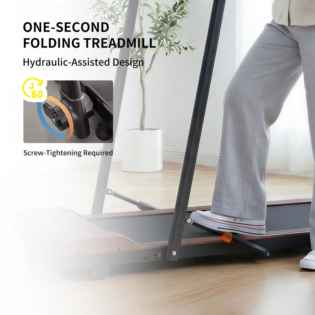 2 in 1 Under Desk Treadmill 2.5HP Portable Treadmill X813