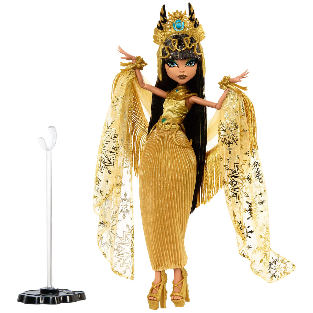 Collectible Doll in Golden Gown with Fringe Shawl S5990