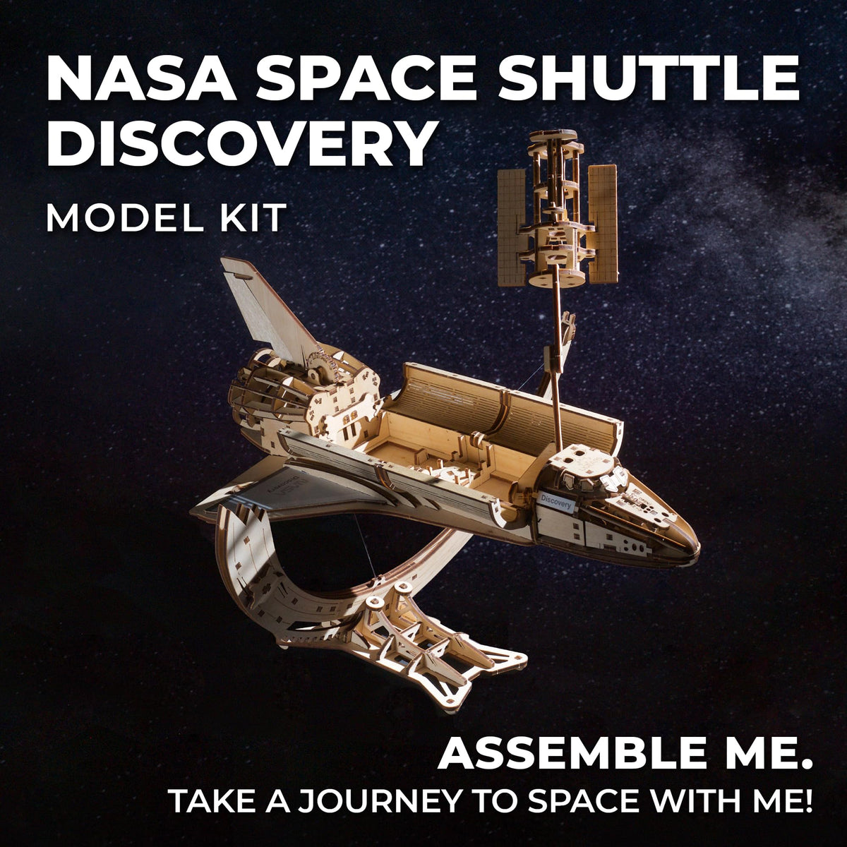 Wooden 3D Puzzle Space Shuttle Model Kit O53842