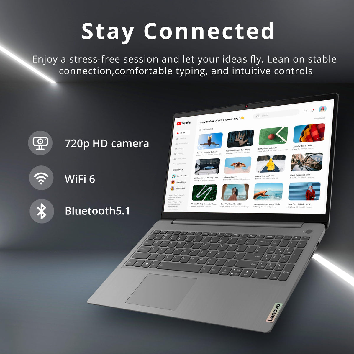 15.6" FHD Touch Laptop, Intel i3, 8GB RAM, 256GB SSD, Grey A679729