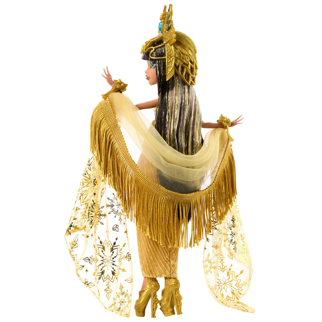 Collectible Doll in Golden Gown with Fringe Shawl S5990
