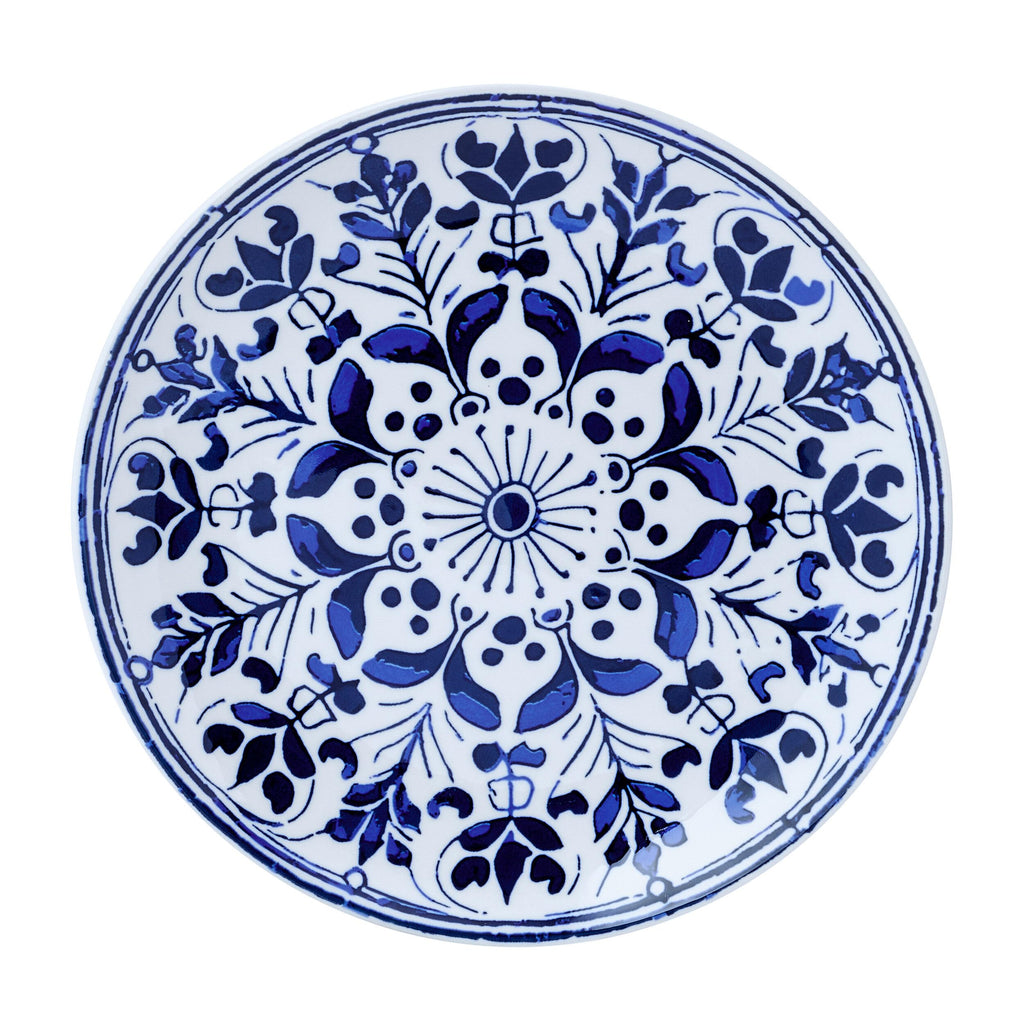12 Piece Blue Stoneware Dinnerware Set H1007