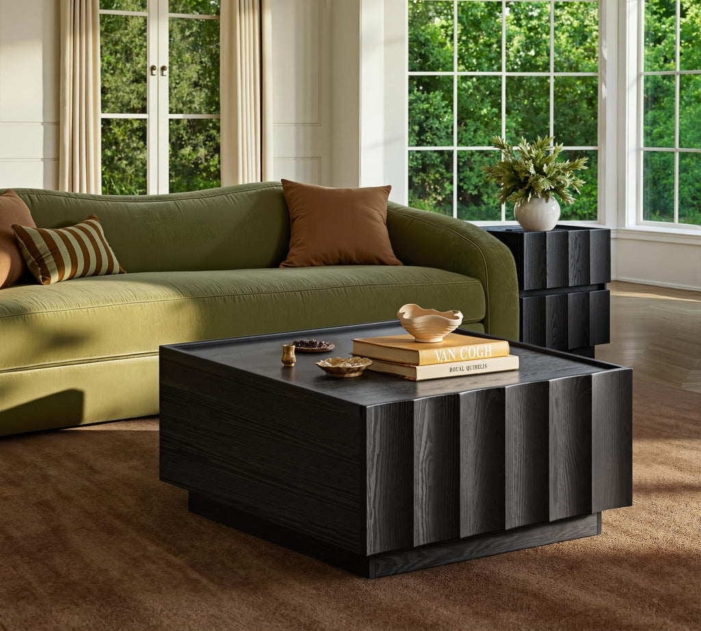 Square Coffee Table with Storage B860302