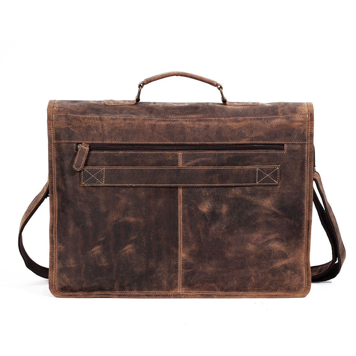 18 Inch Leather Laptop Messenger Bag Q880194