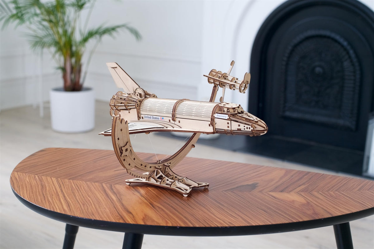 Wooden 3D Puzzle Space Shuttle Model Kit O53842