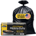 55 Gallon 2 Mil Black Heavy-Duty Trash Bags Q742137