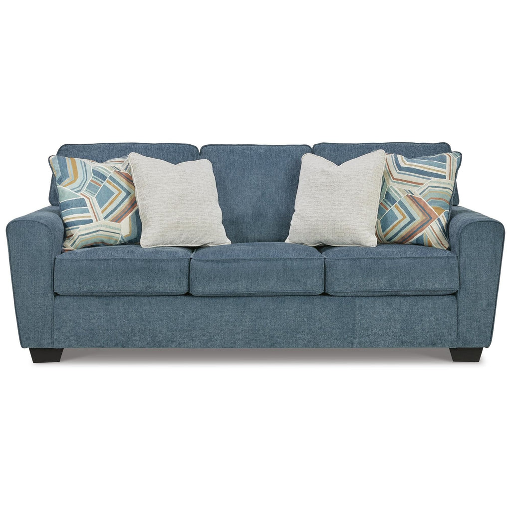 Blue Chenille 3 Seater Couch W175432