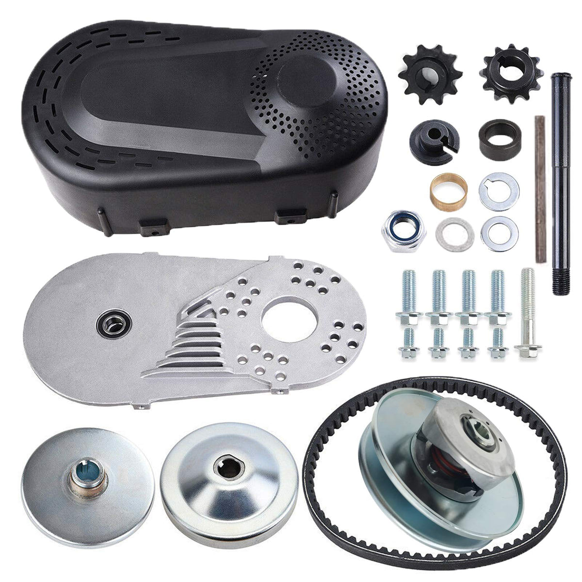 1 Inch Torque Converter Go Kart Pulley Kit with 10T #40 41 and 12T #35 Sprocket X3662