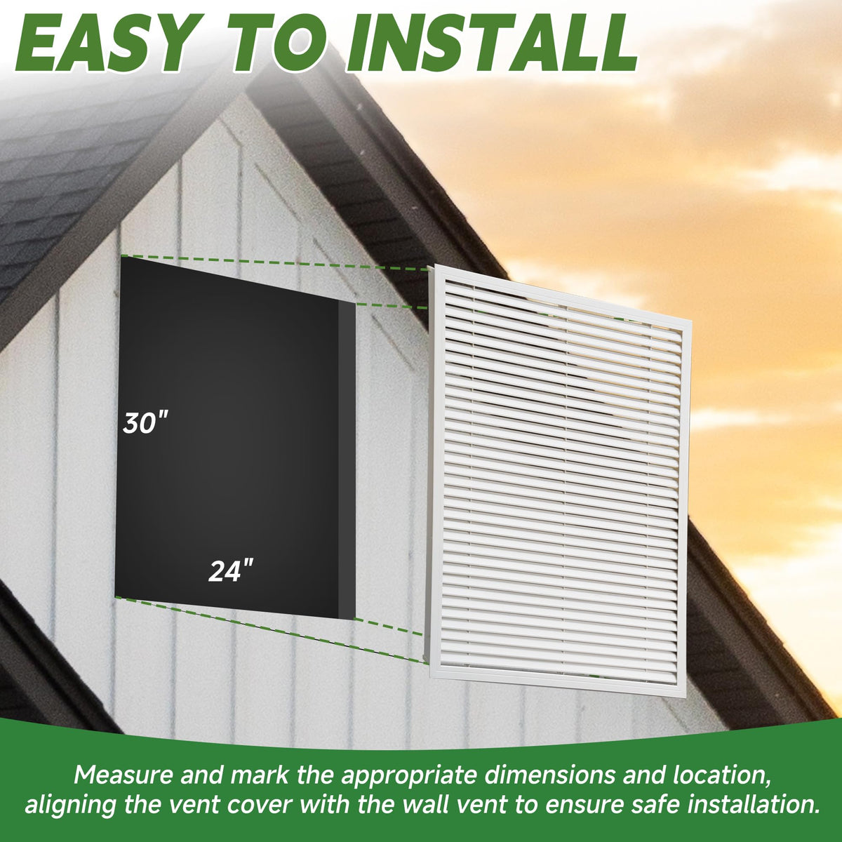 24 x 30 Inch Gable Vent E1437