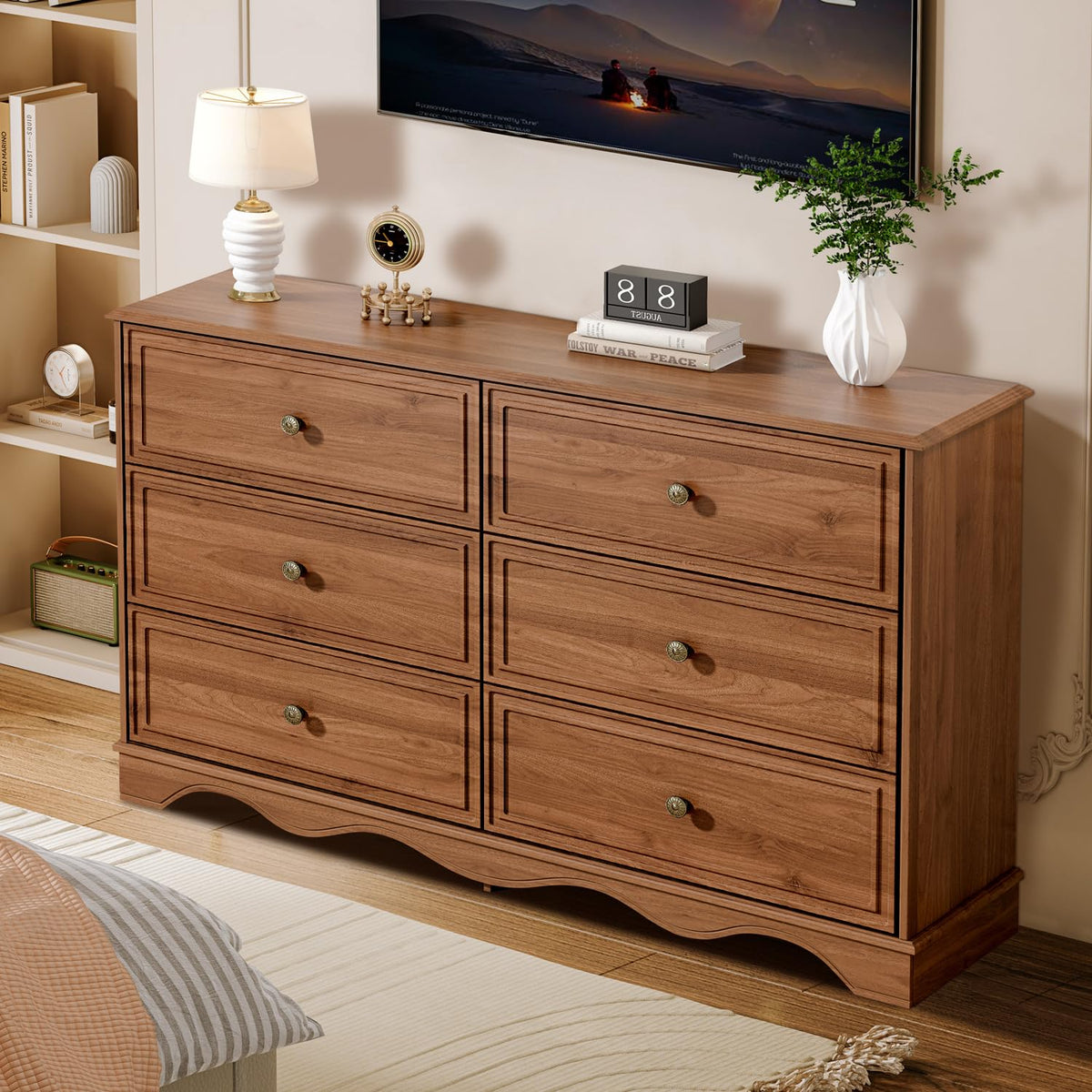 Chestnut 6 Drawer Chest of Drawers N906200
