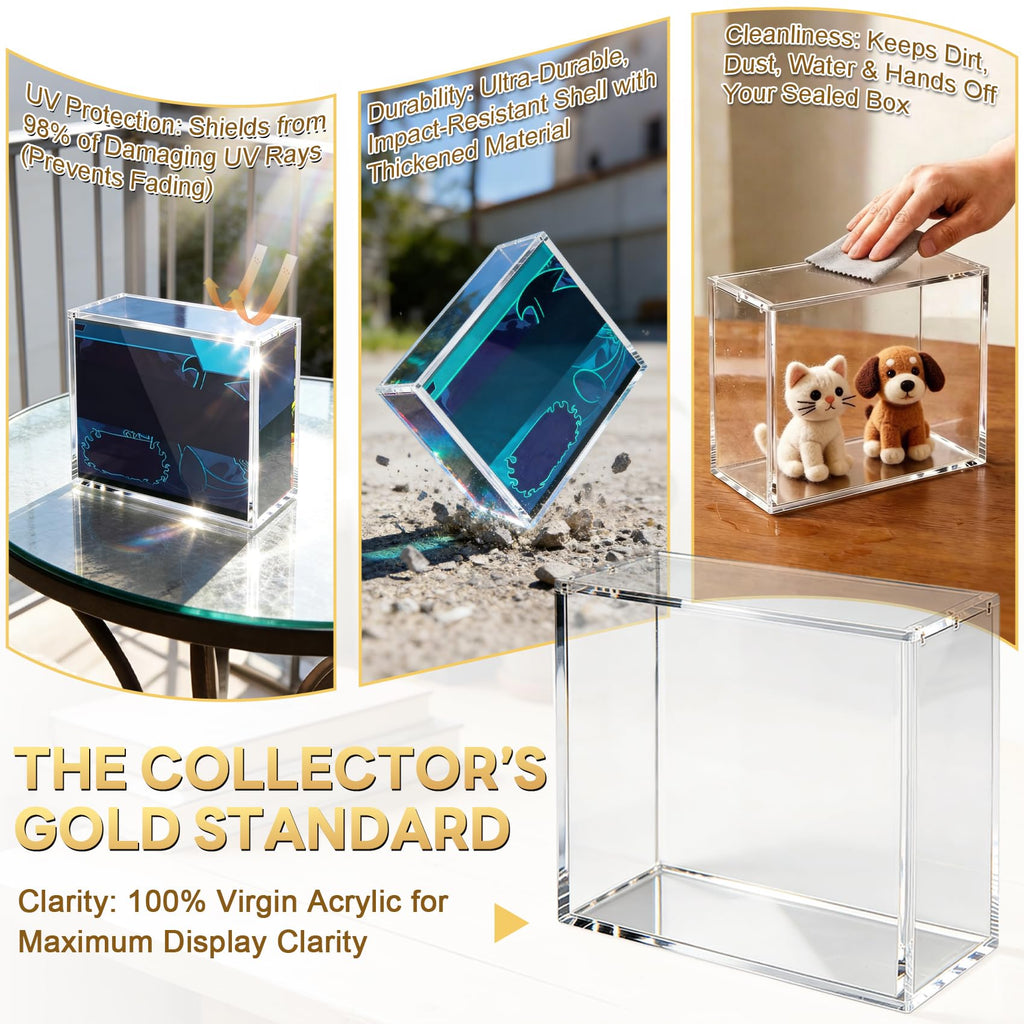 4 Pack Acrylic Case with Magnetic Lid V74729