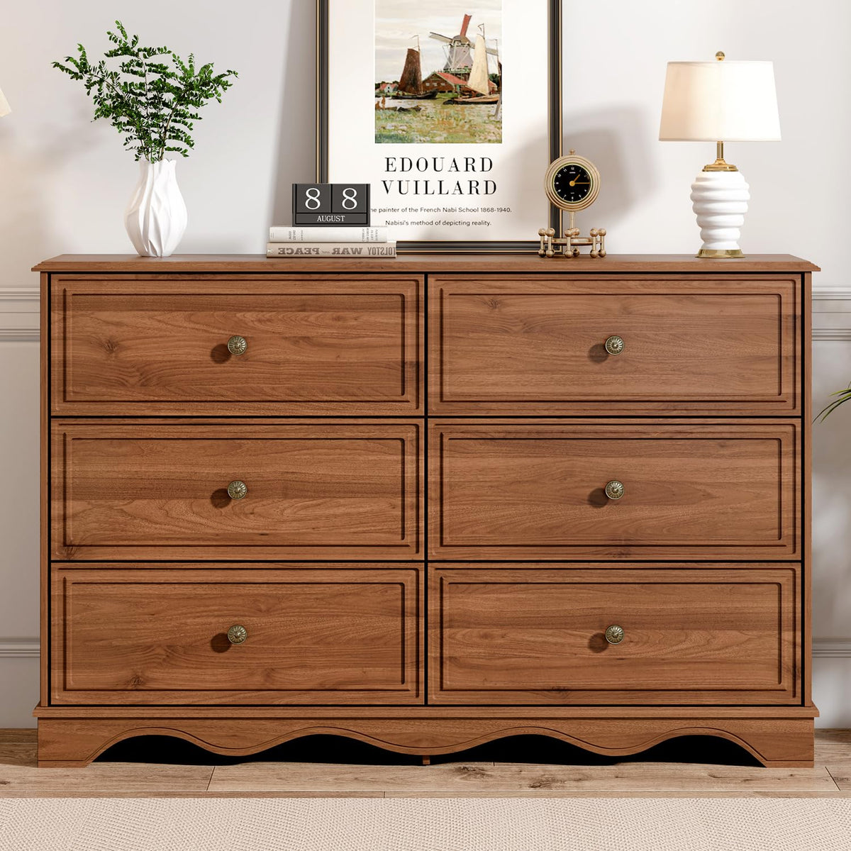Chestnut 6 Drawer Chest of Drawers N906200