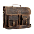 18 Inch Leather Laptop Messenger Bag Q880194