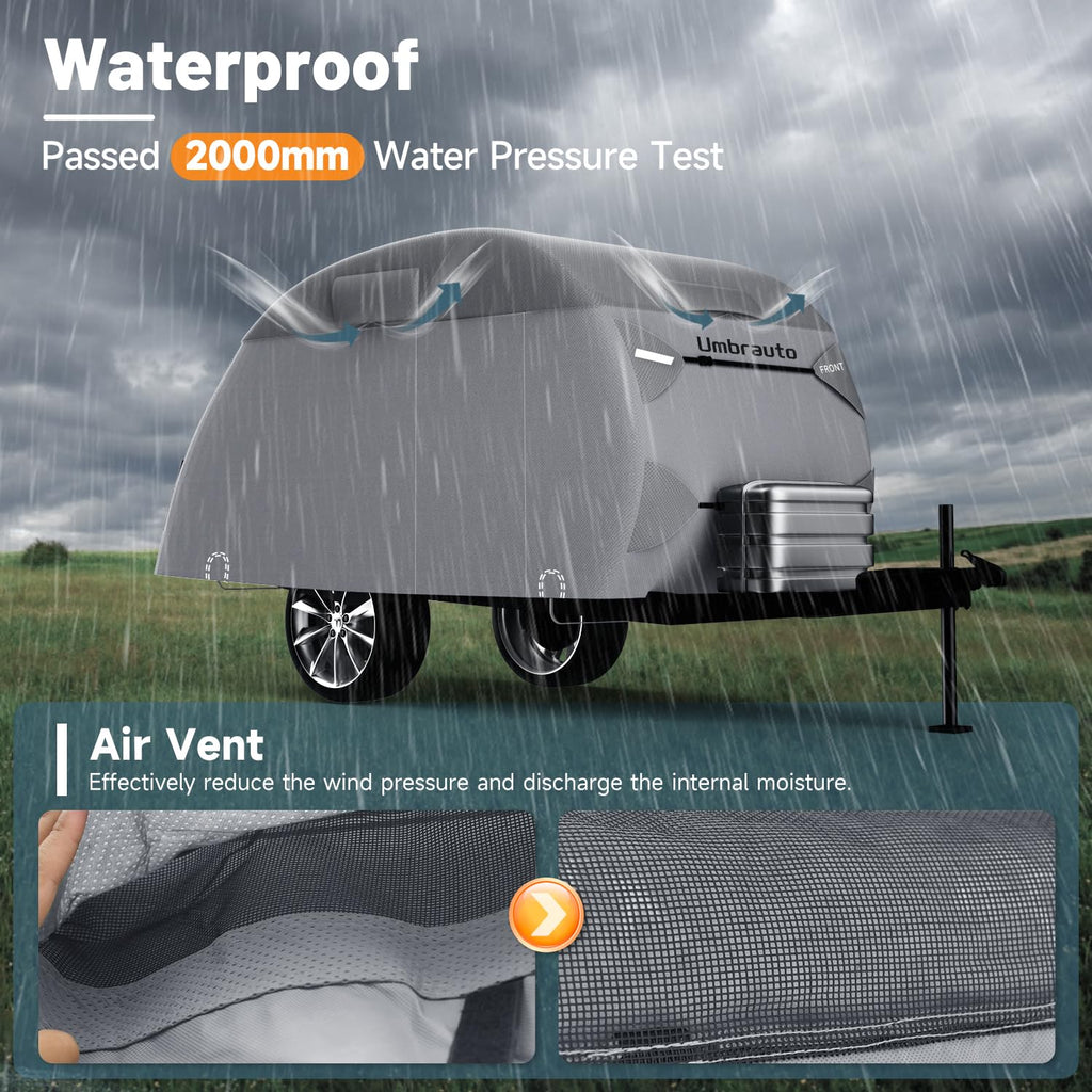 8'-10' 7 Layers Waterproof Travel Trailer Cover I133396