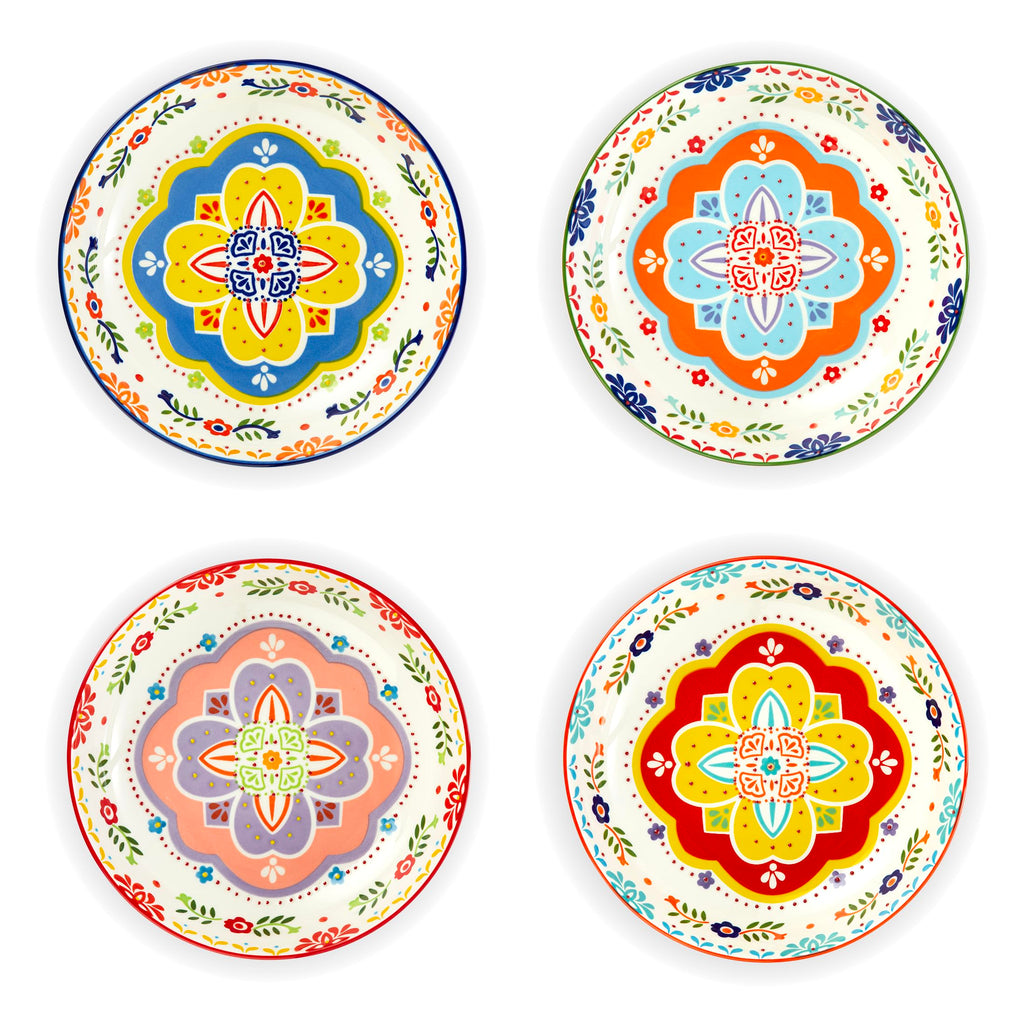 36 OZ Shallow Ceramic Dinner Bowls Set of 4 M1368