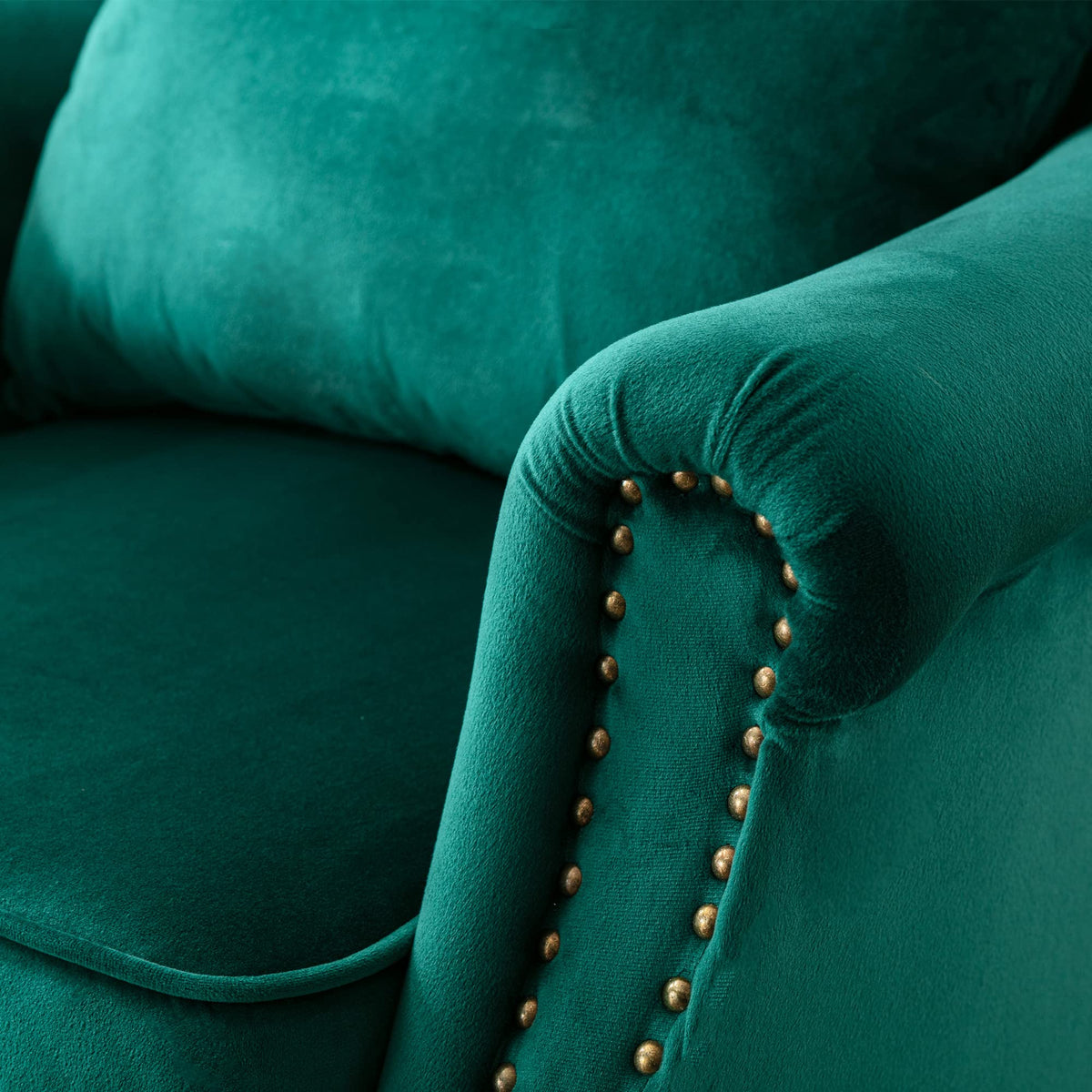 Velvet Green Accent Chairs Set of 2 T21875