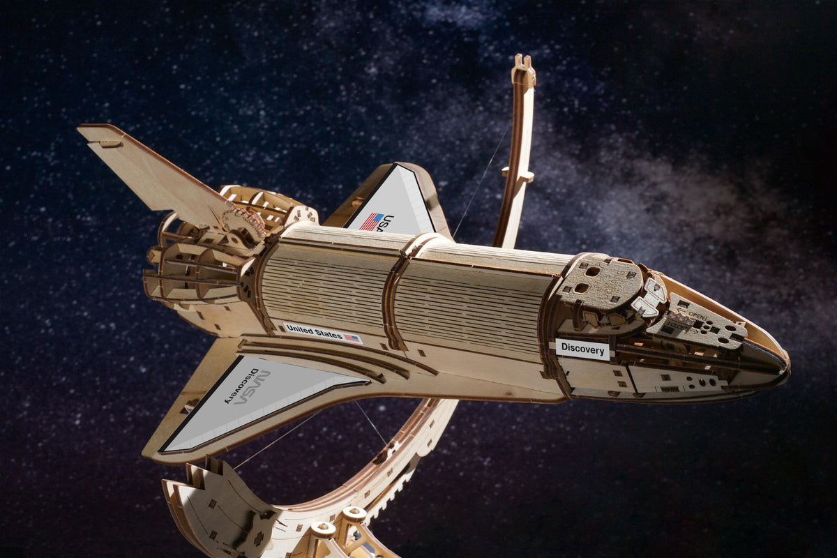 Wooden 3D Puzzle Space Shuttle Model Kit O53842