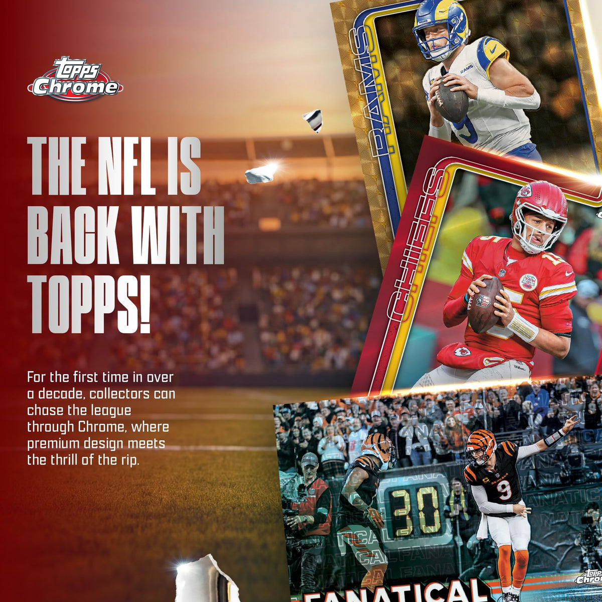 2025 Topps Chrome NFL Football Value Box E222061