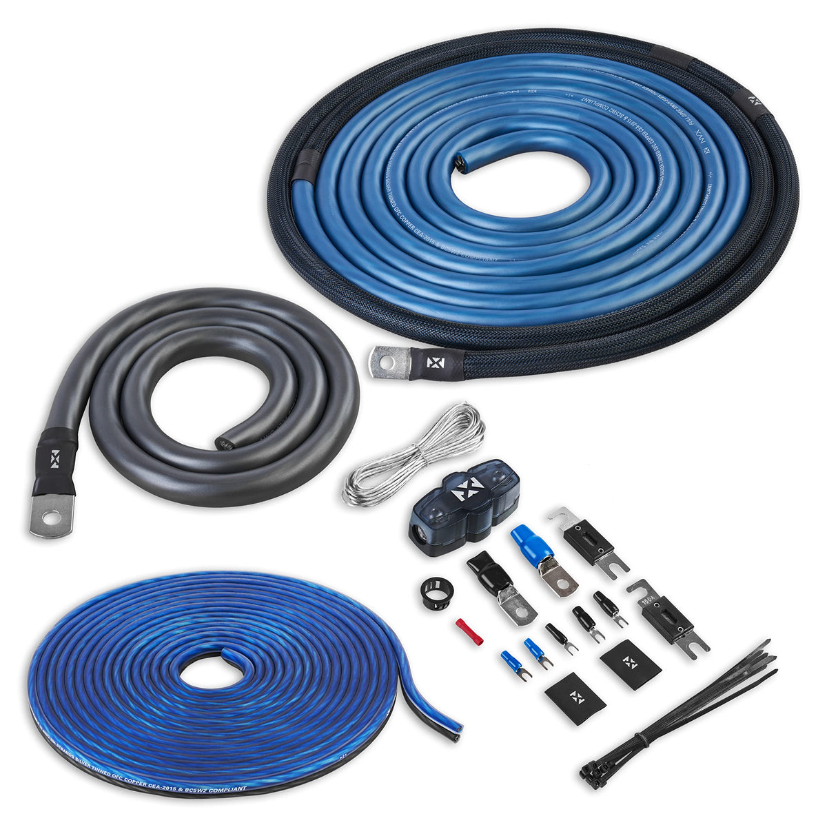 1/0 Gauge OFC Amplifier Wiring Kit F534433