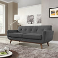 Gray Upholstered Fabric Loveseat X985385