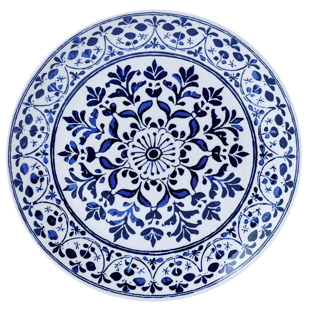 12 Piece Blue Stoneware Dinnerware Set H1007