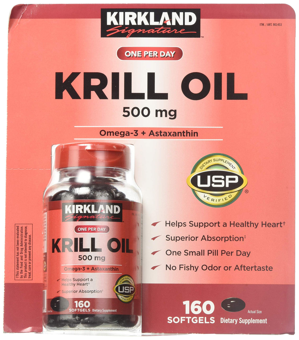 Krill Oil 500 Milligram 160 Softgels F476627